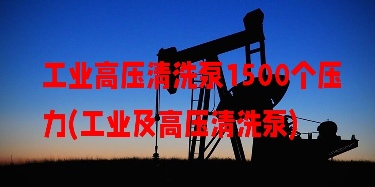 工业高压清洗泵1500个压力